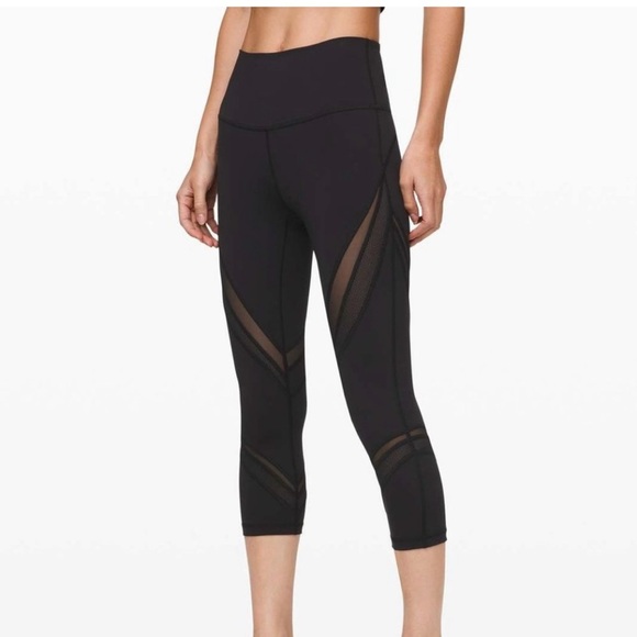 Lululemon Wunder under HR Crop Mesh Leggings - Picture 2 of 9